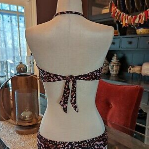 Victoria’s Secret Small Black Galaxy Print Cutout Padded Bikini Top Swim - Picture 10 of 12